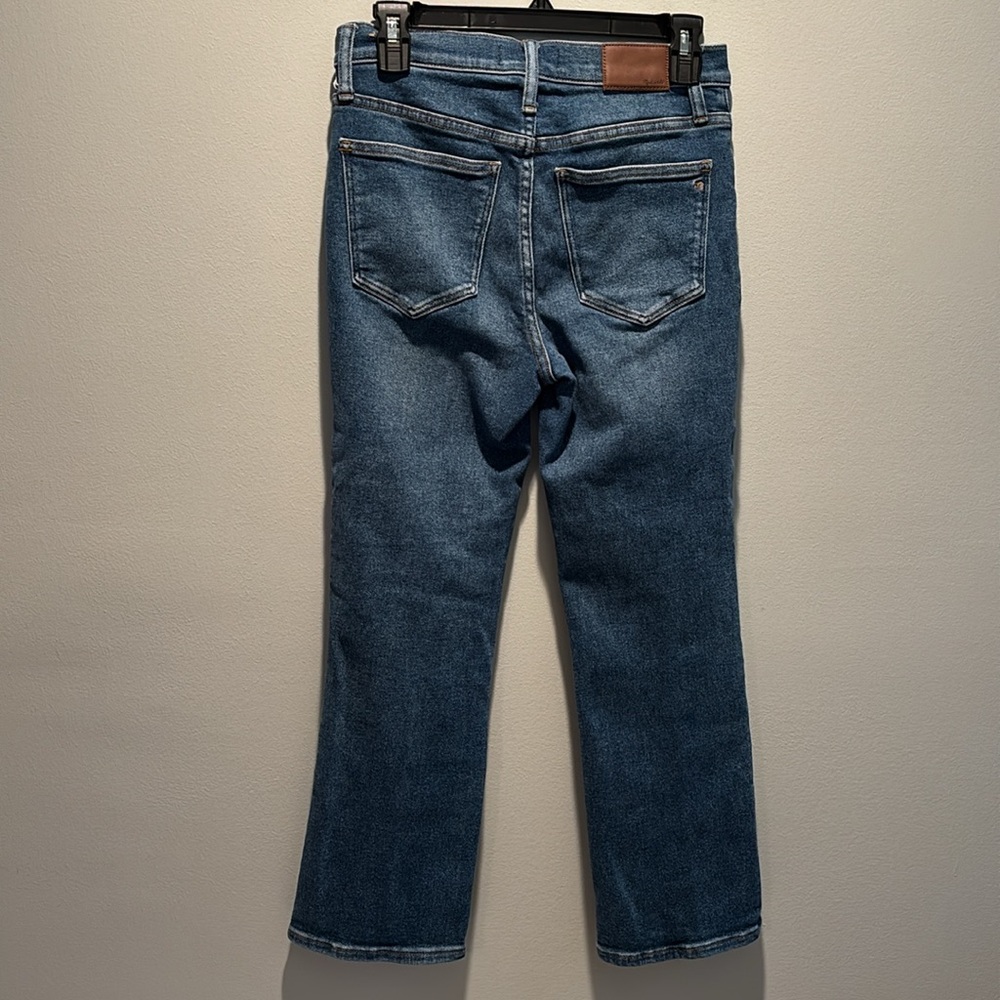 Madewell Cali Demi-Boot medium wash cropped ankle denim - Picture 4 of 8